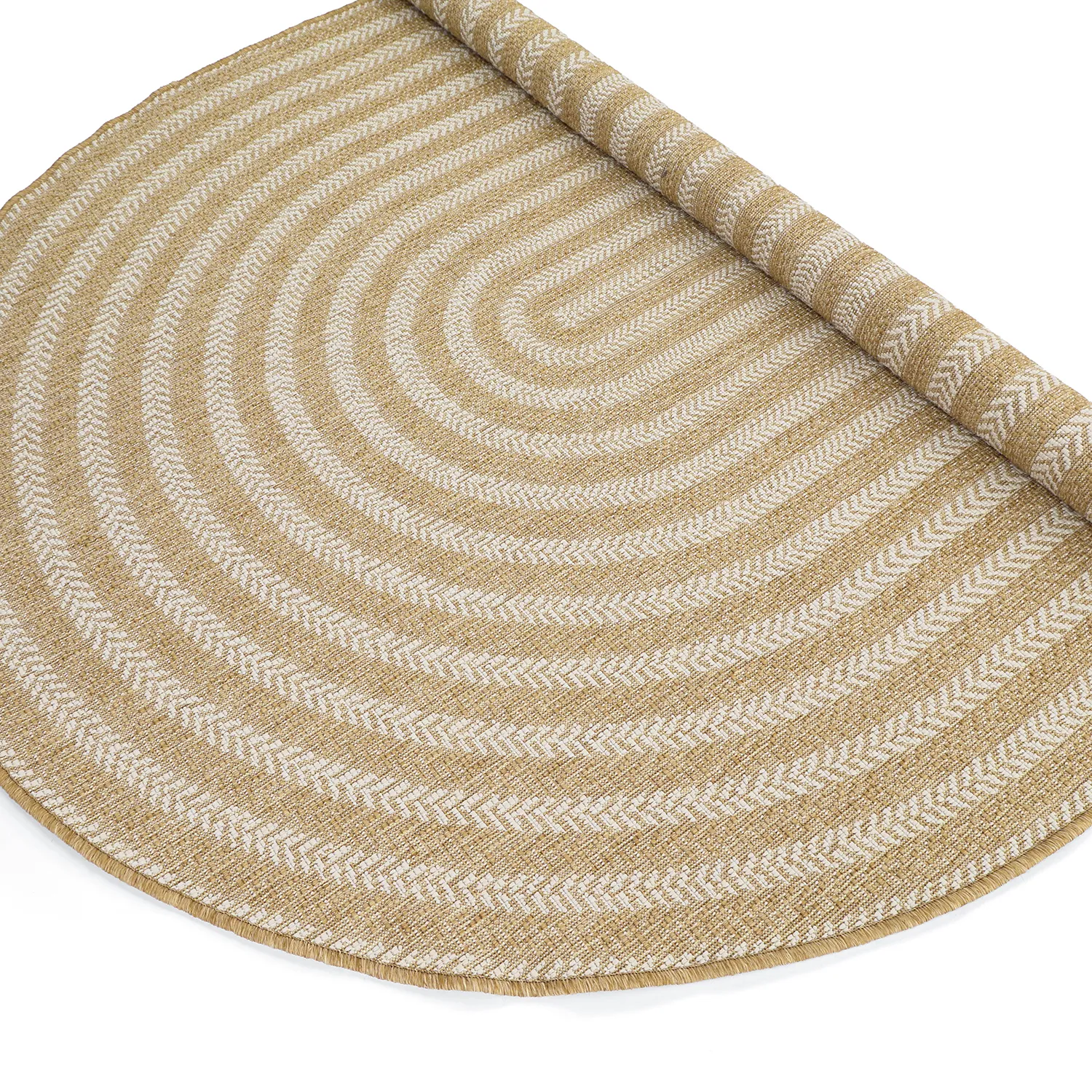 Ovaal tapijt - Indoor/outdoor Leander (natuur)