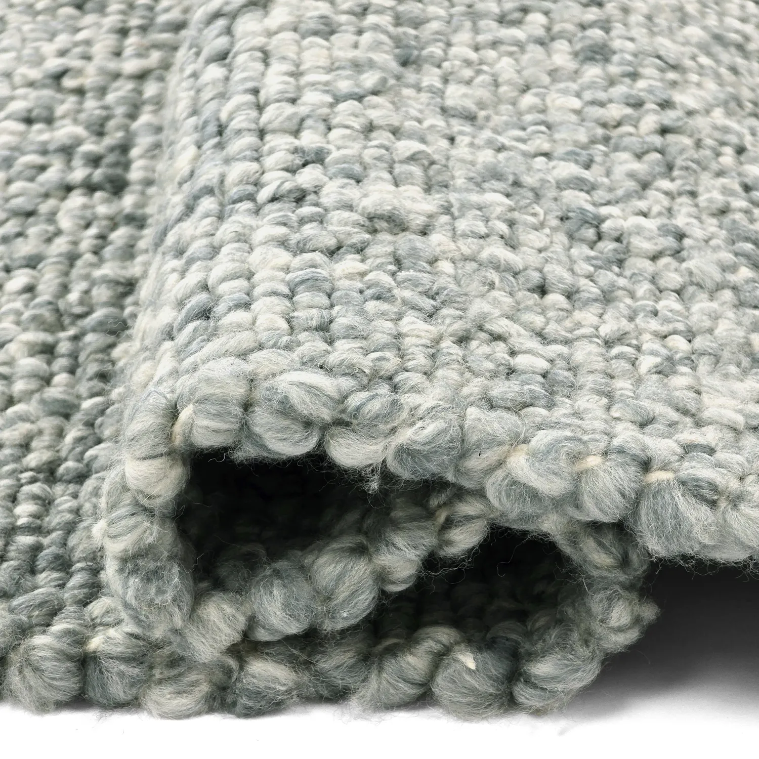 Vloerkleden voor binnen en buiten - Milford Wool Look (lichtblauw)