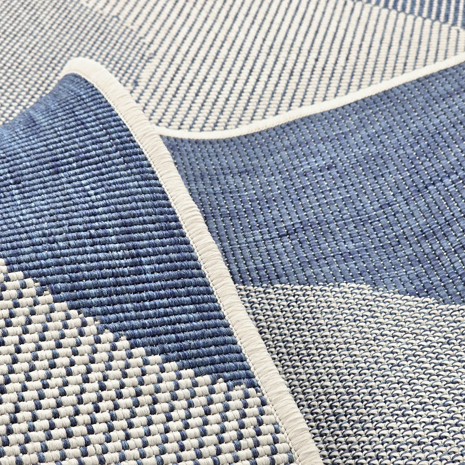 Vloerkleden voor binnen en buiten - utomhusmatta - Somerville (blauw)