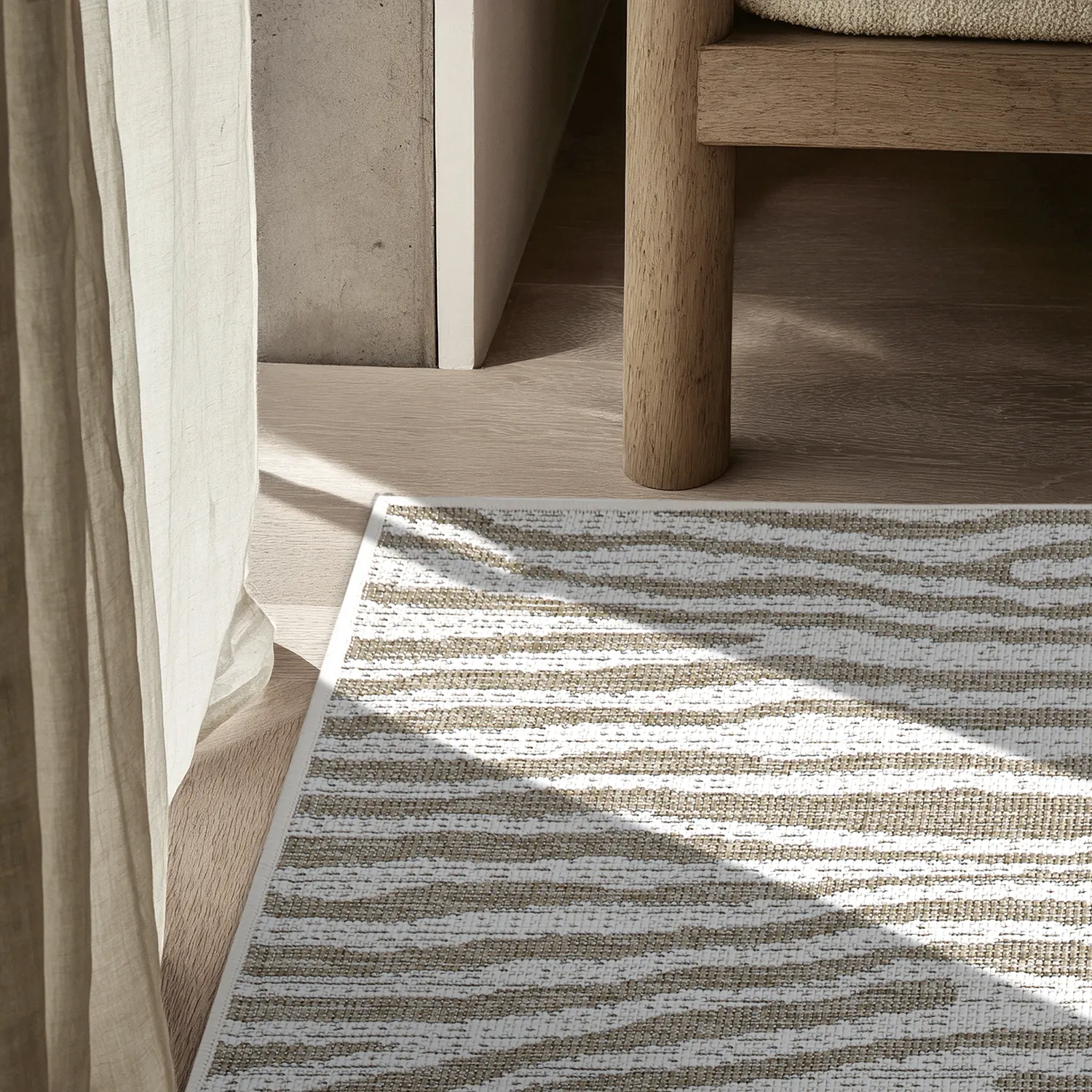 Vloerkleden voor binnen en buiten - utomhusmatta - Vaura (beige)
