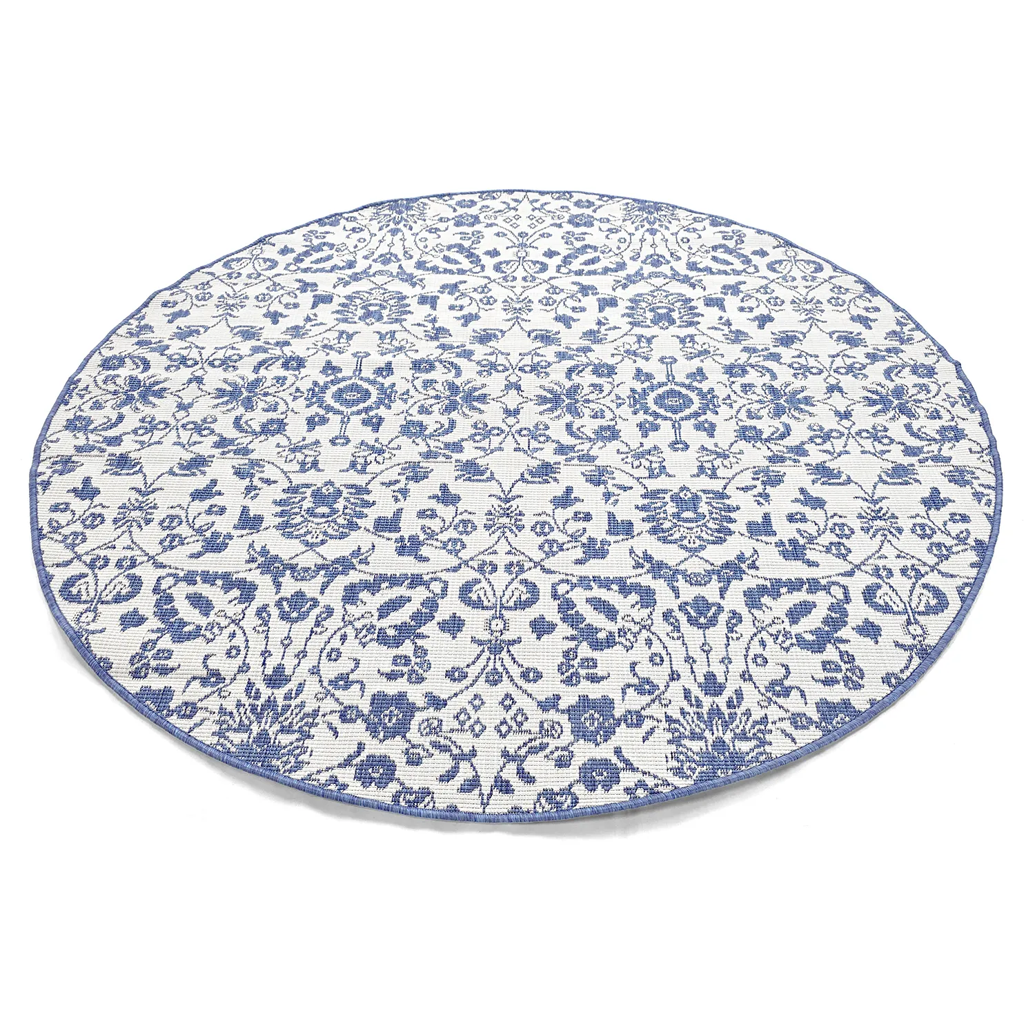 Rond vloerkleed - Brussels Ocean (blauw)