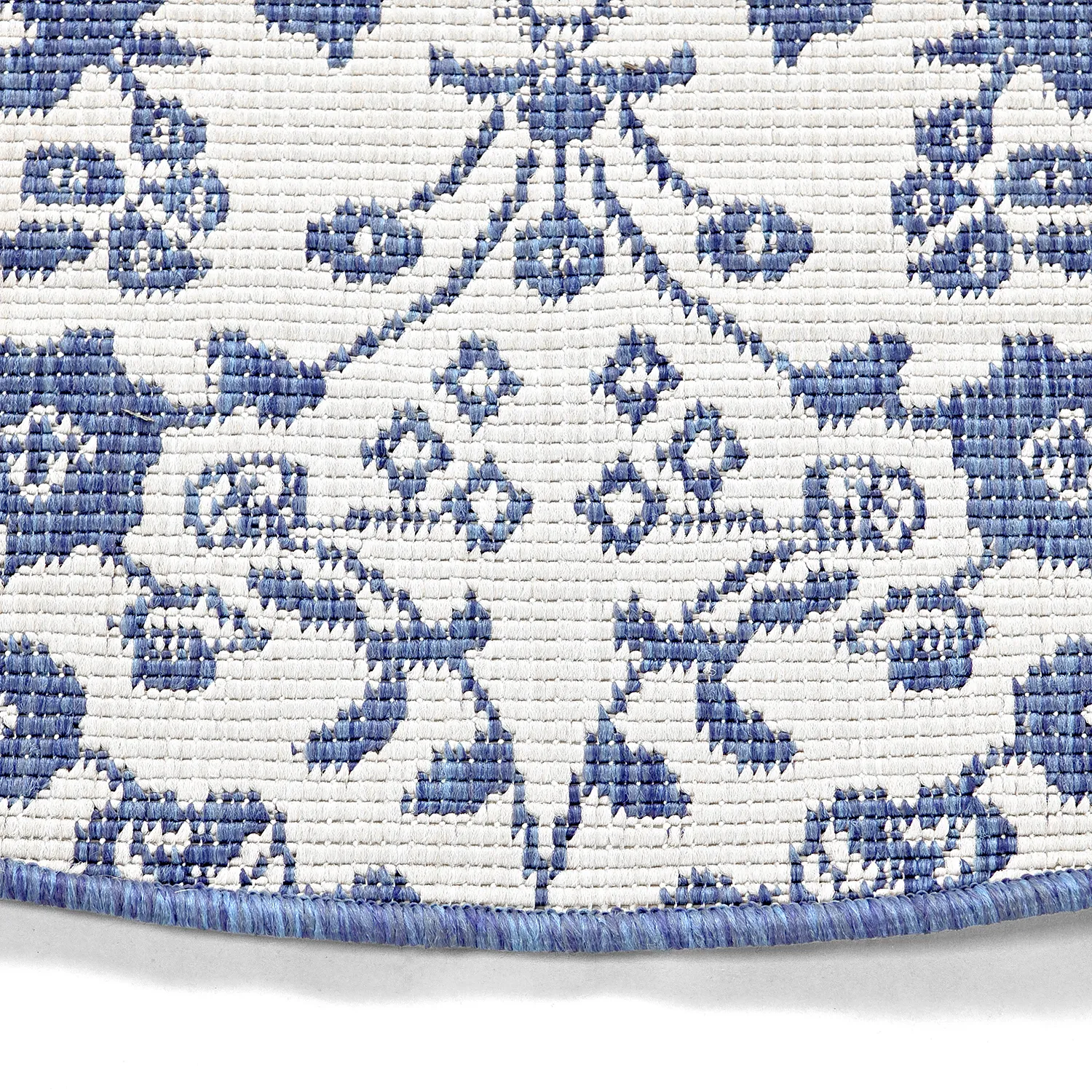 Rond vloerkleed - Brussels Ocean (blauw)