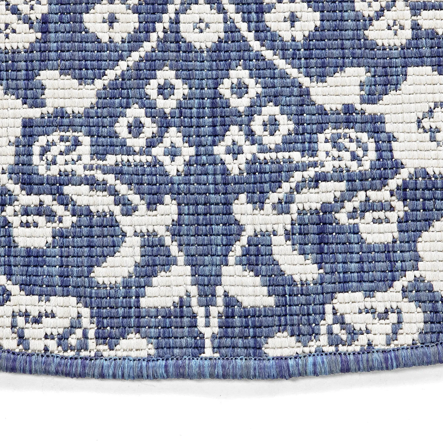 Rond vloerkleed - Brussels Ocean (blauw)