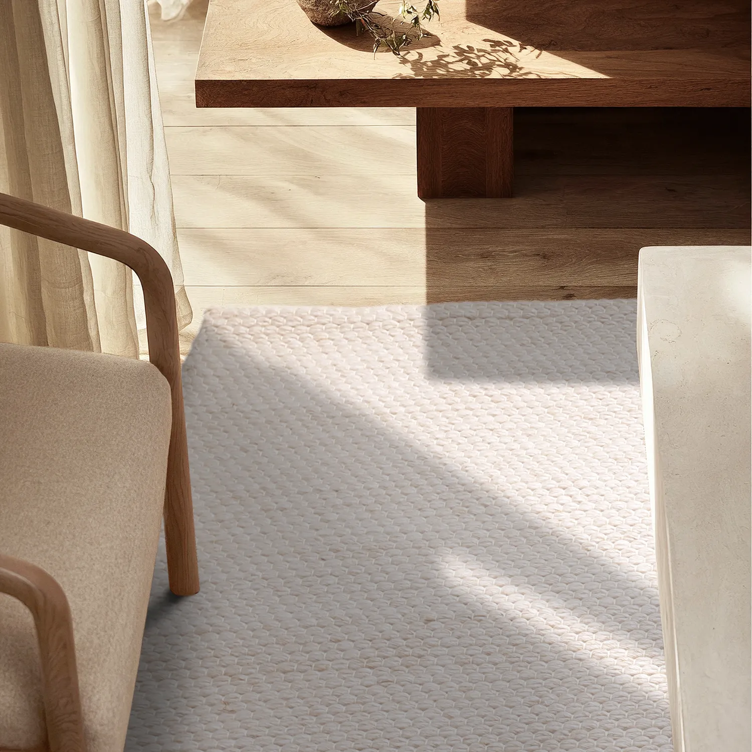 Vloerkleden voor binnen en buiten - Arco Wool Look (room)