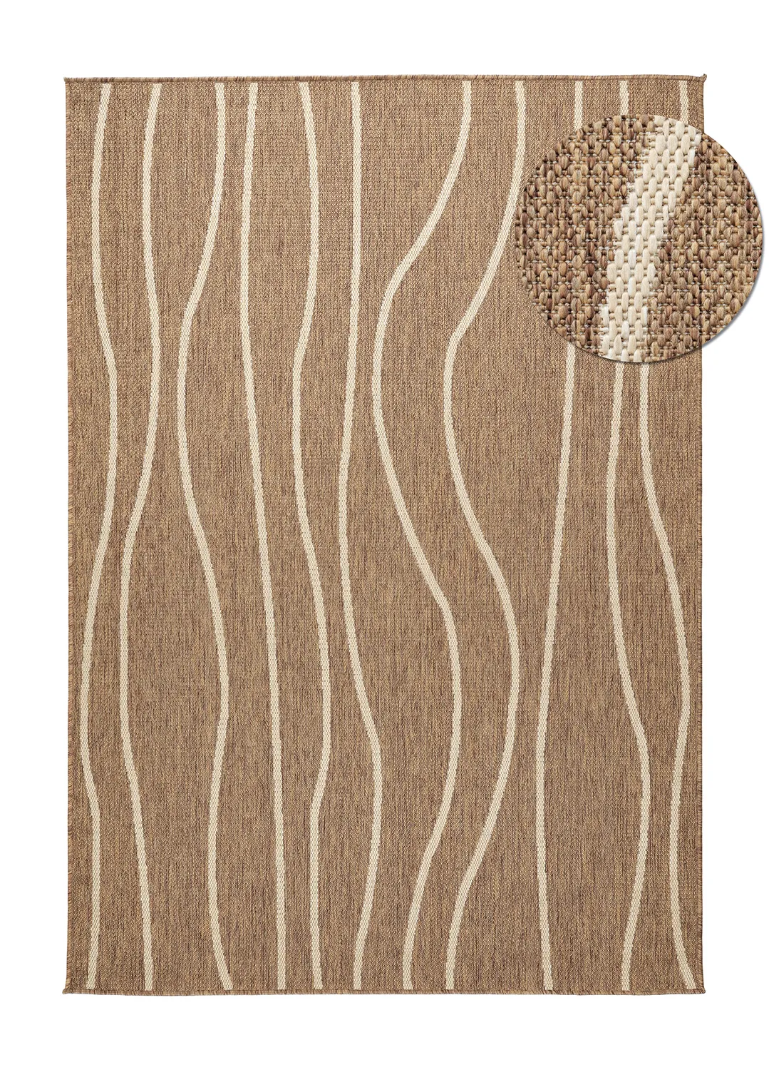 Vloerkleden voor binnen en buiten - Djerba (bruin)