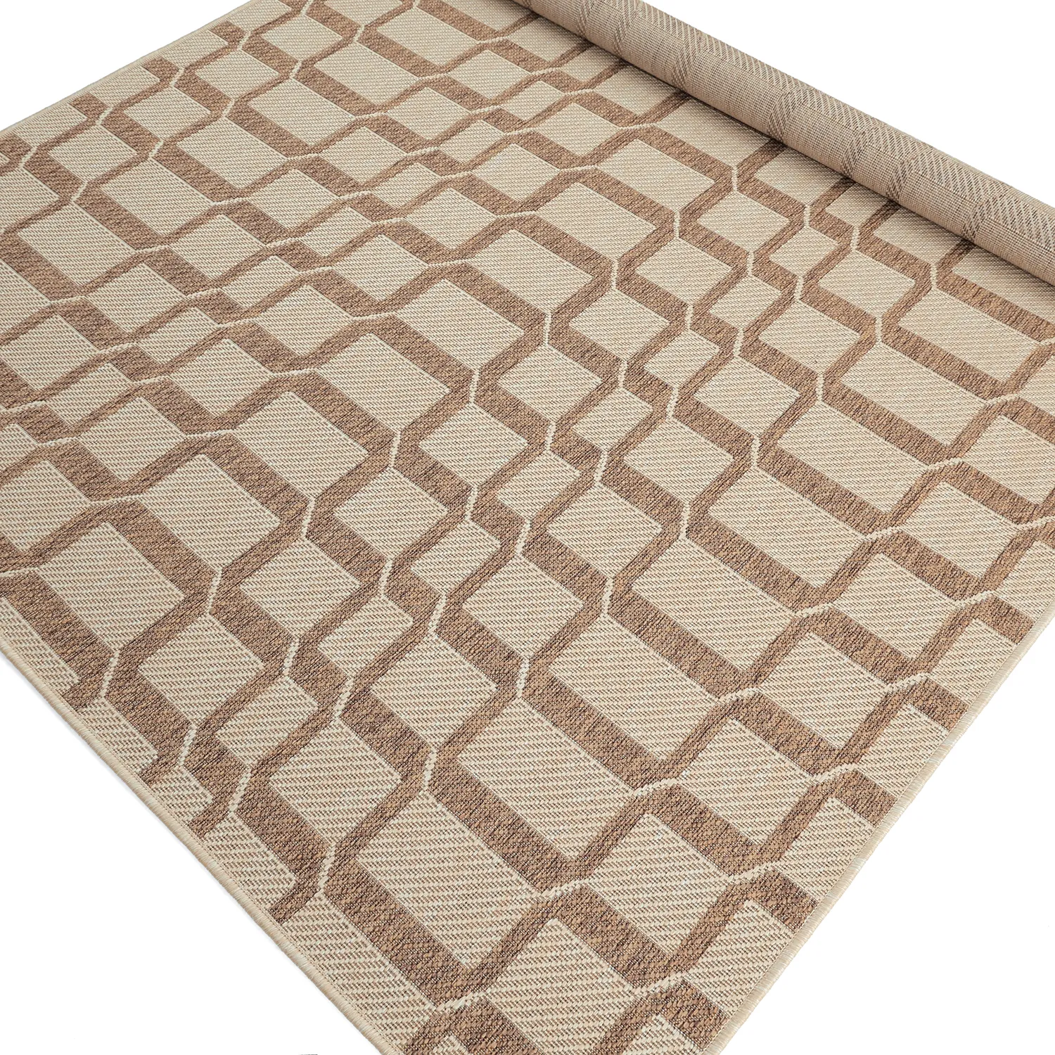 Vloerkleden voor binnen en buiten - Nicosia (bruin)