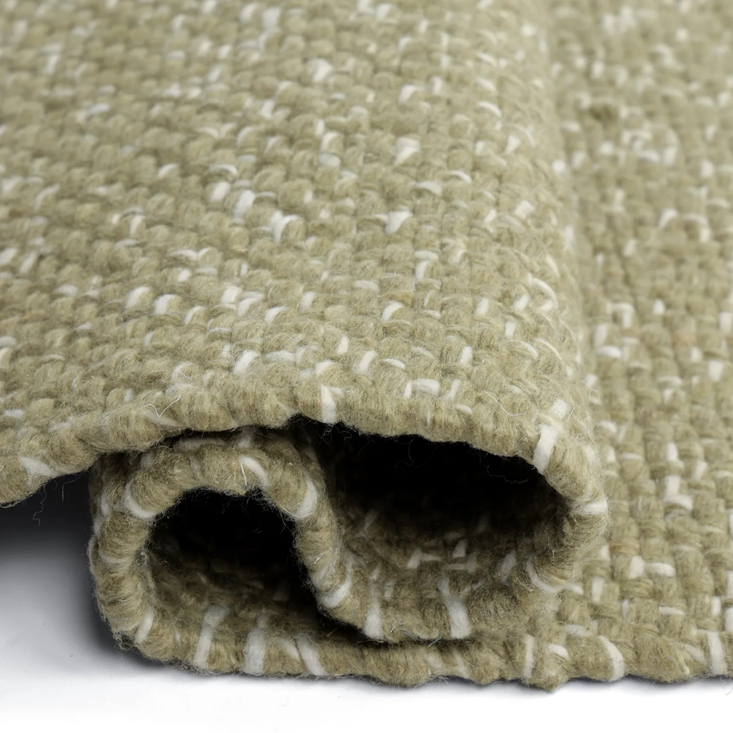 Vloerkleden voor binnen en buiten - Orta Wool Look (mosgroen)