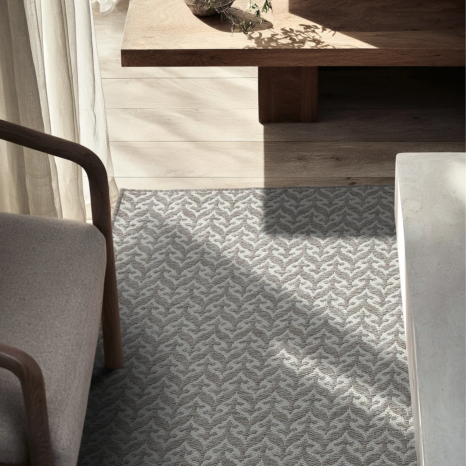 Vloerkleden voor binnen en buiten - Sfax (taupe)