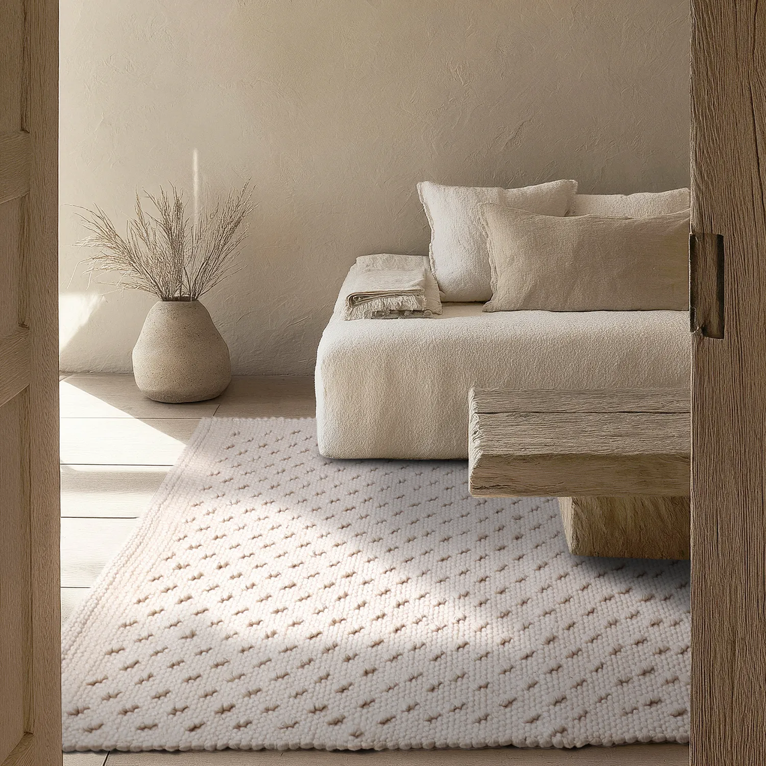 Vloerkleden voor binnen en buiten - Todi Wool Look (room)