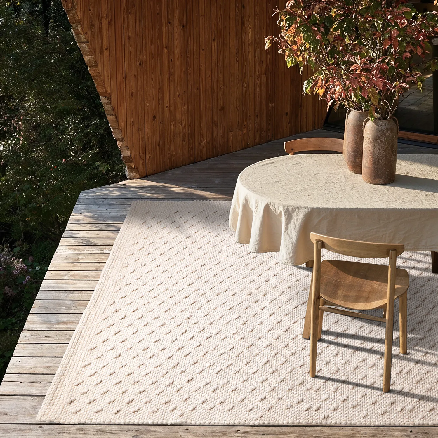 Vloerkleden voor binnen en buiten - Todi Wool Look (room)