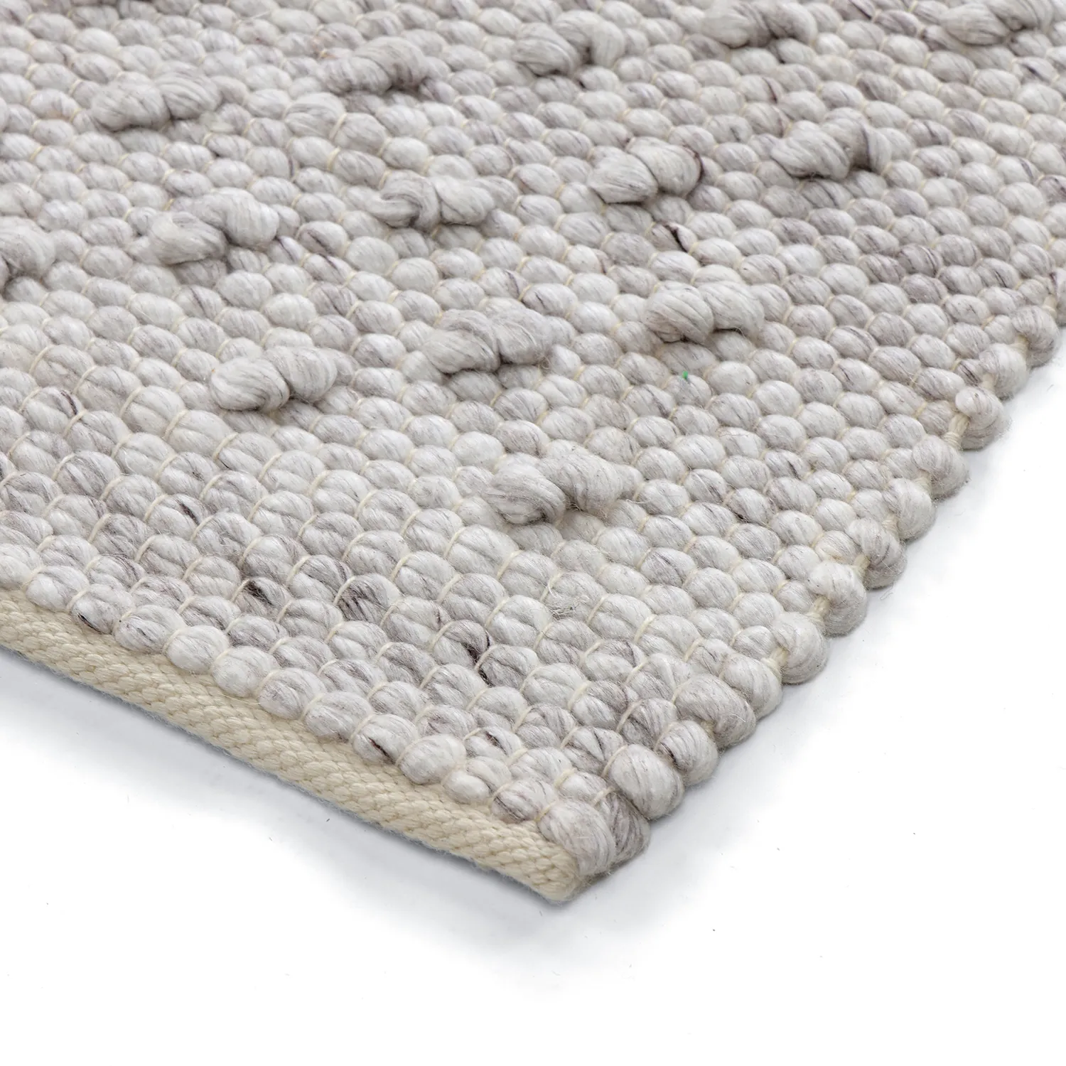 Vloerkleden voor binnen en buiten - Todi Wool Look (grijs/beige)