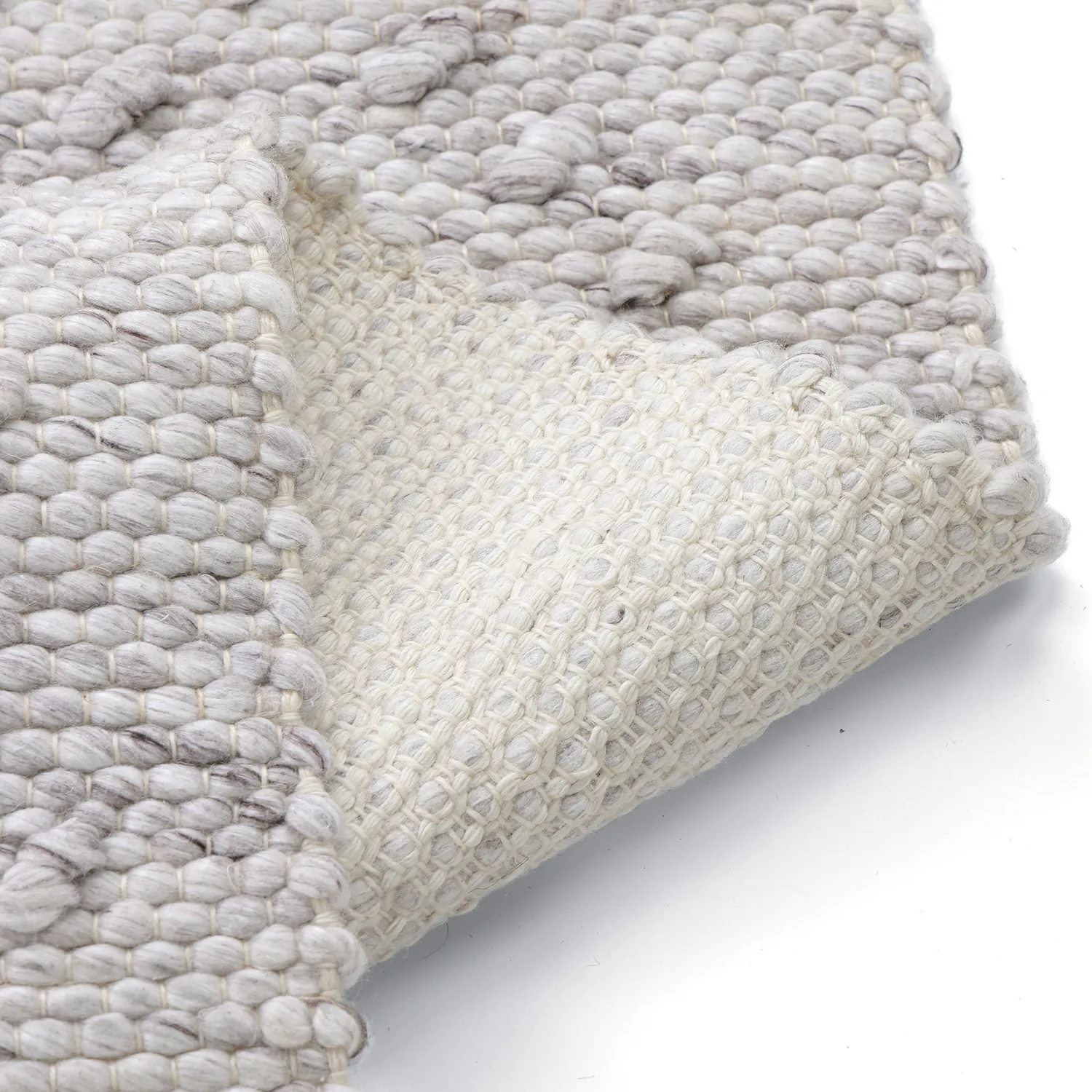 Vloerkleden voor binnen en buiten - Todi Wool Look (grijs/beige)