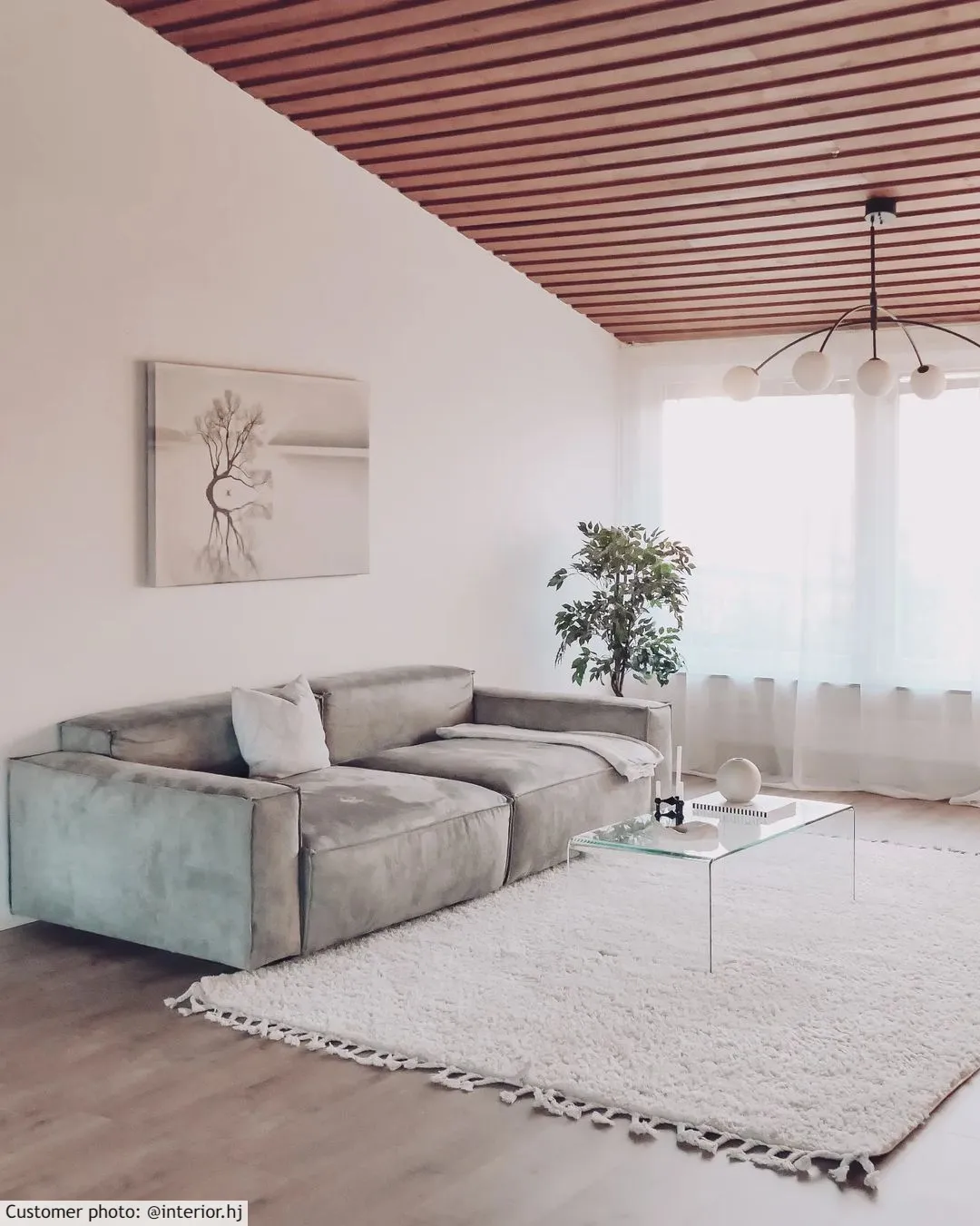 Hoogpolig vloerkleed - Orellana (beige)