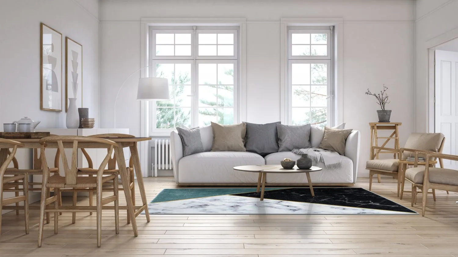 Wilton - Savino (zwart/wit/groen)