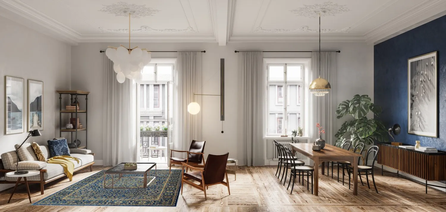 Wilton - Vinadio (blauw/goud)