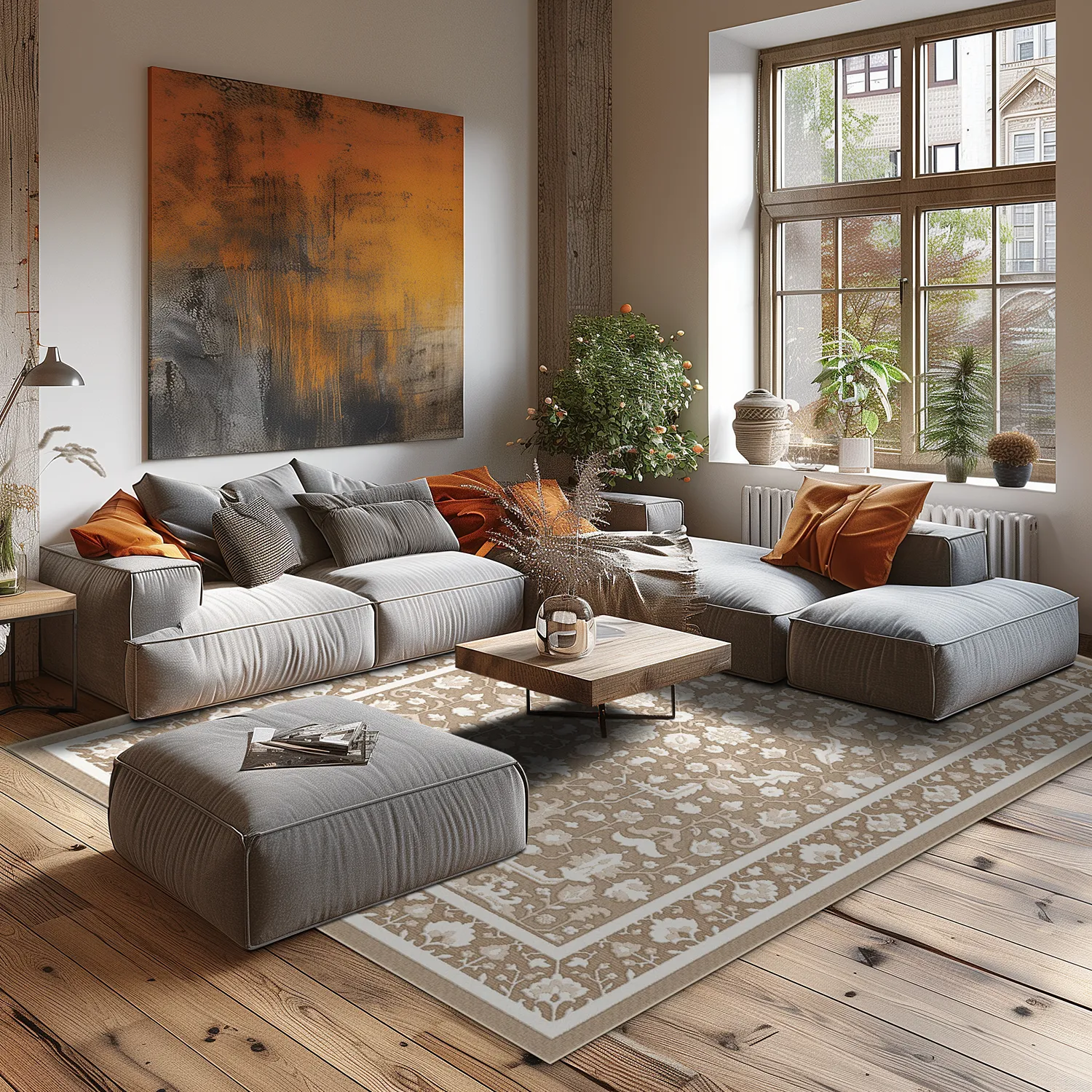Wilton - Ember (beige/offwhite)