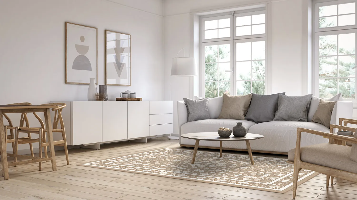 Wilton - Ember (beige/offwhite)