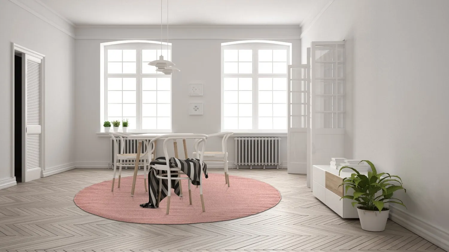 Ronde vloerkleden - Hamilton (Coral Pink)