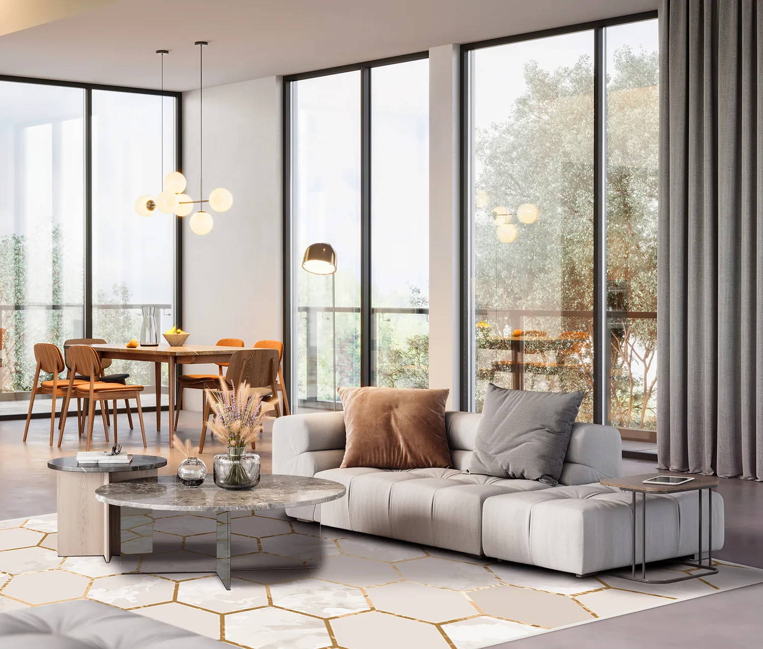 Wilton - Morino (beige/wit/goud)