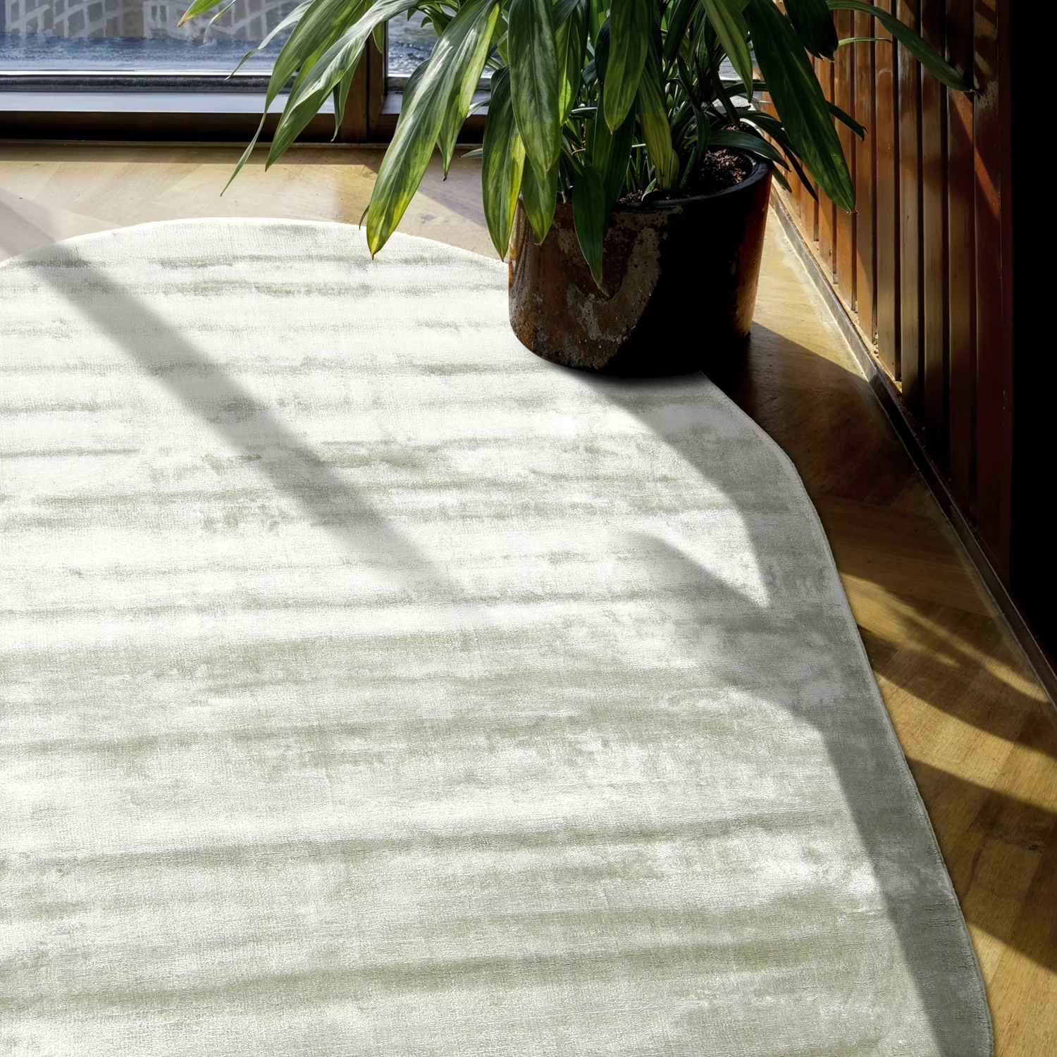 Ovaal viscose-vloerkleed - Jodhpur Special Luxury Edition (groen)