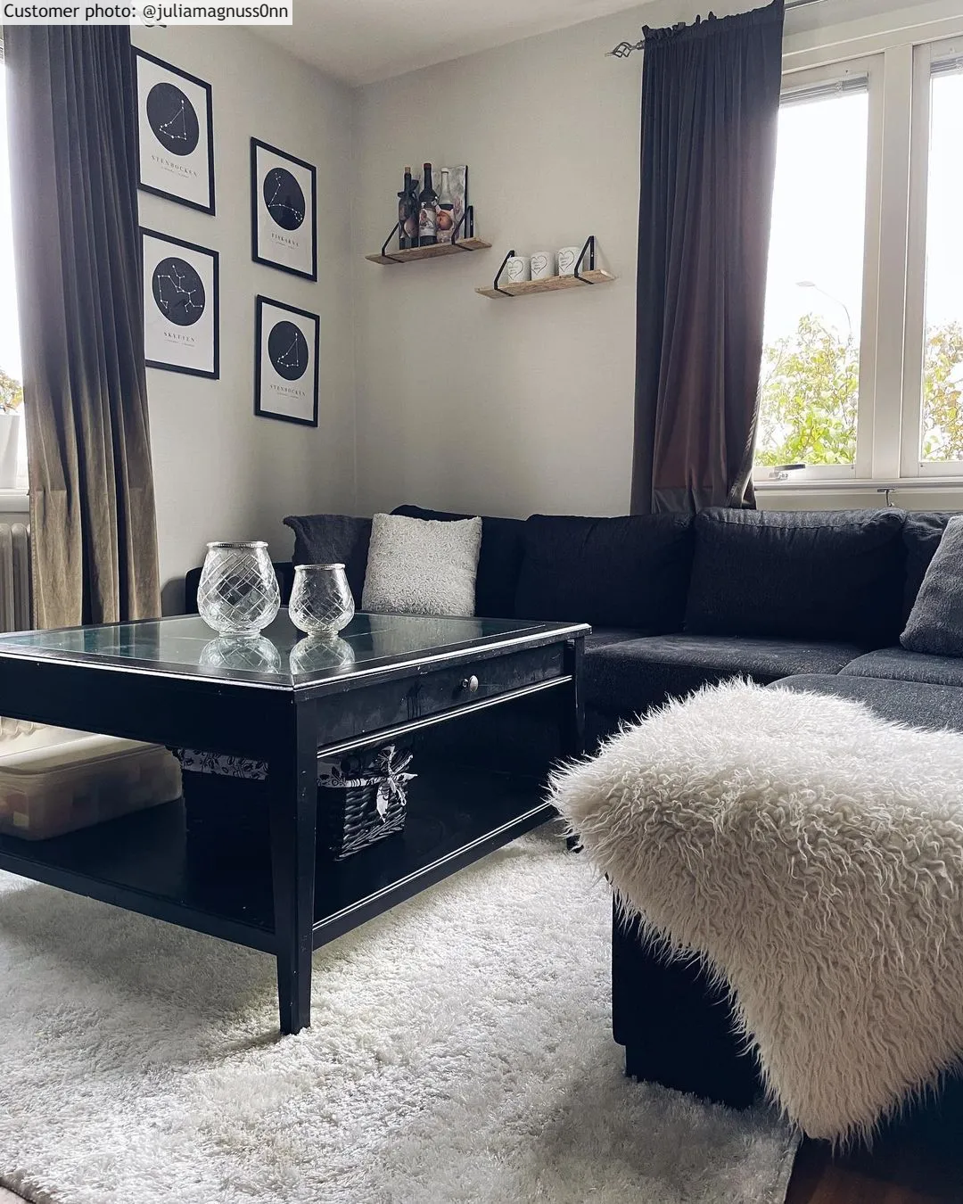 Hoogpolig vloerkleed - Cosy (wit)