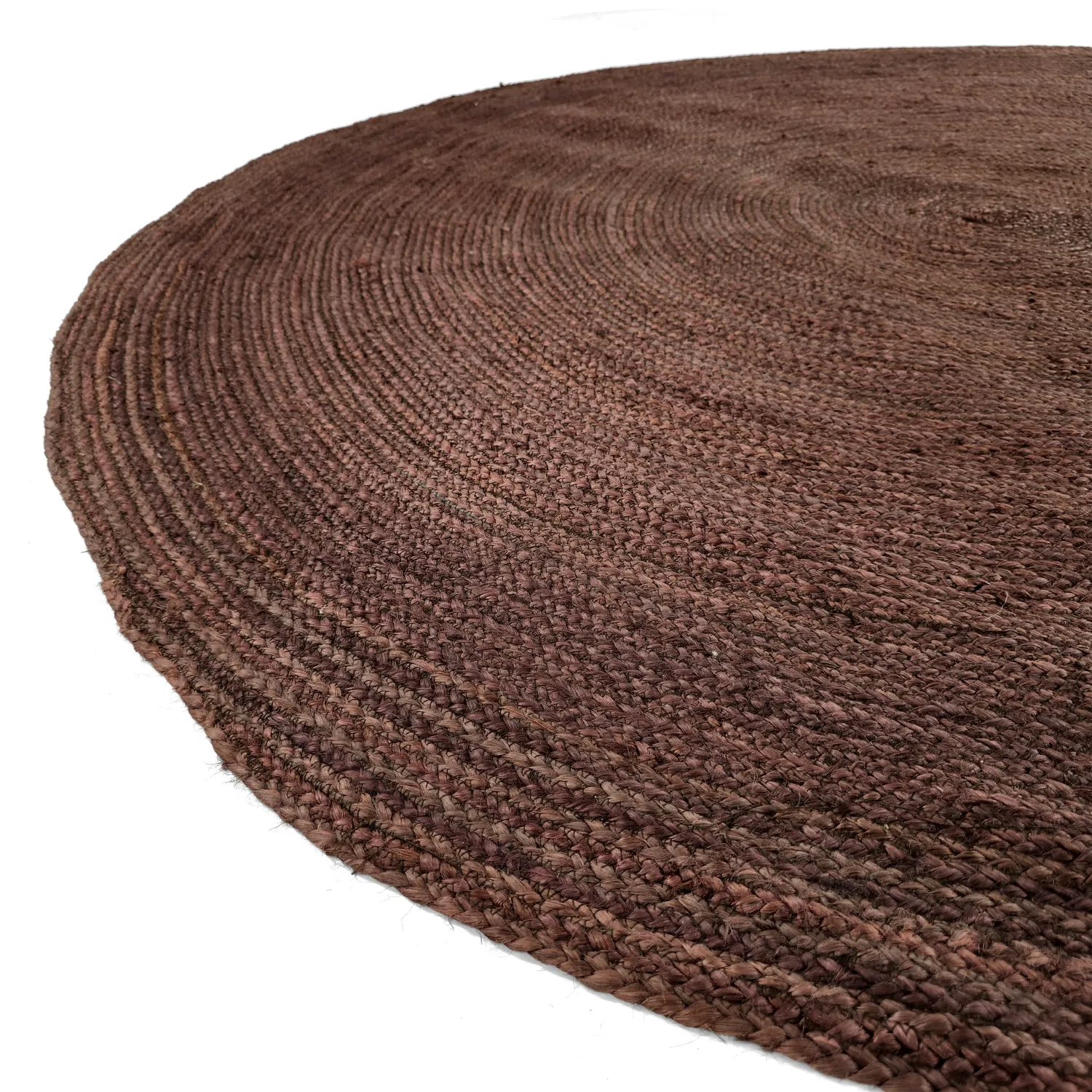 Rond jute vloerkleed - Amasia (koffie)