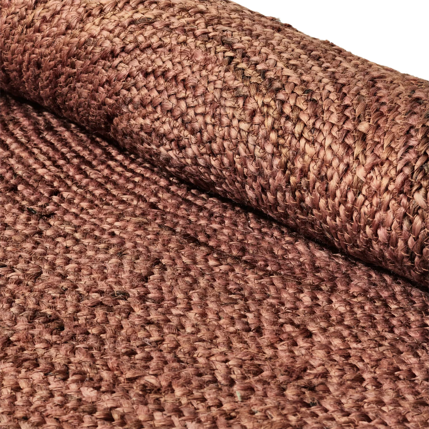 Rond jute vloerkleed - Amasia (kastanje)