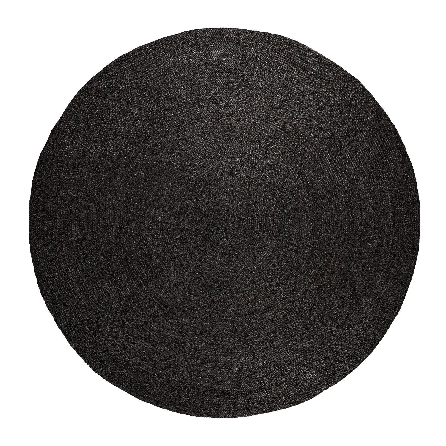 Rond jute vloerkleed - Amasia (zwart)