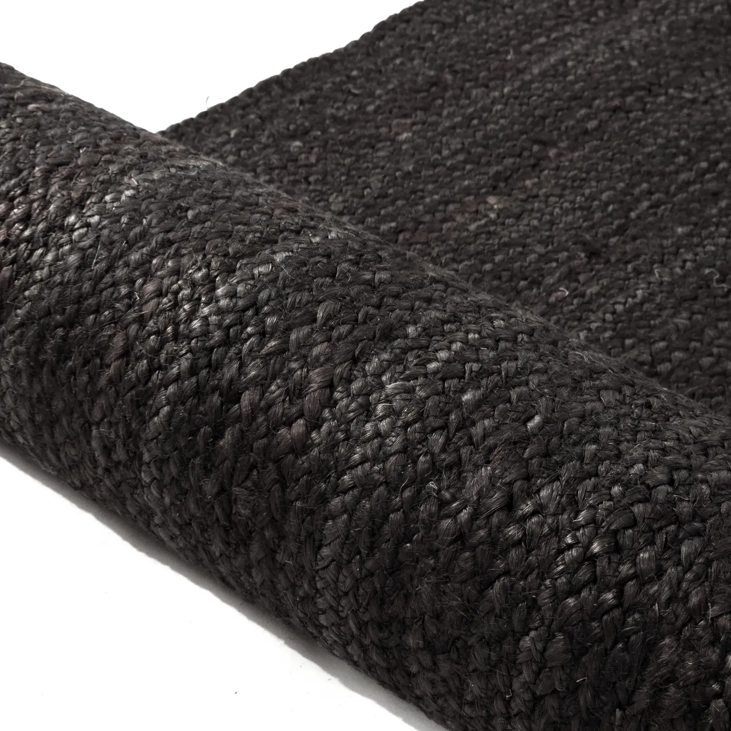 Jute-vloerkleed - Amasia (zwart)