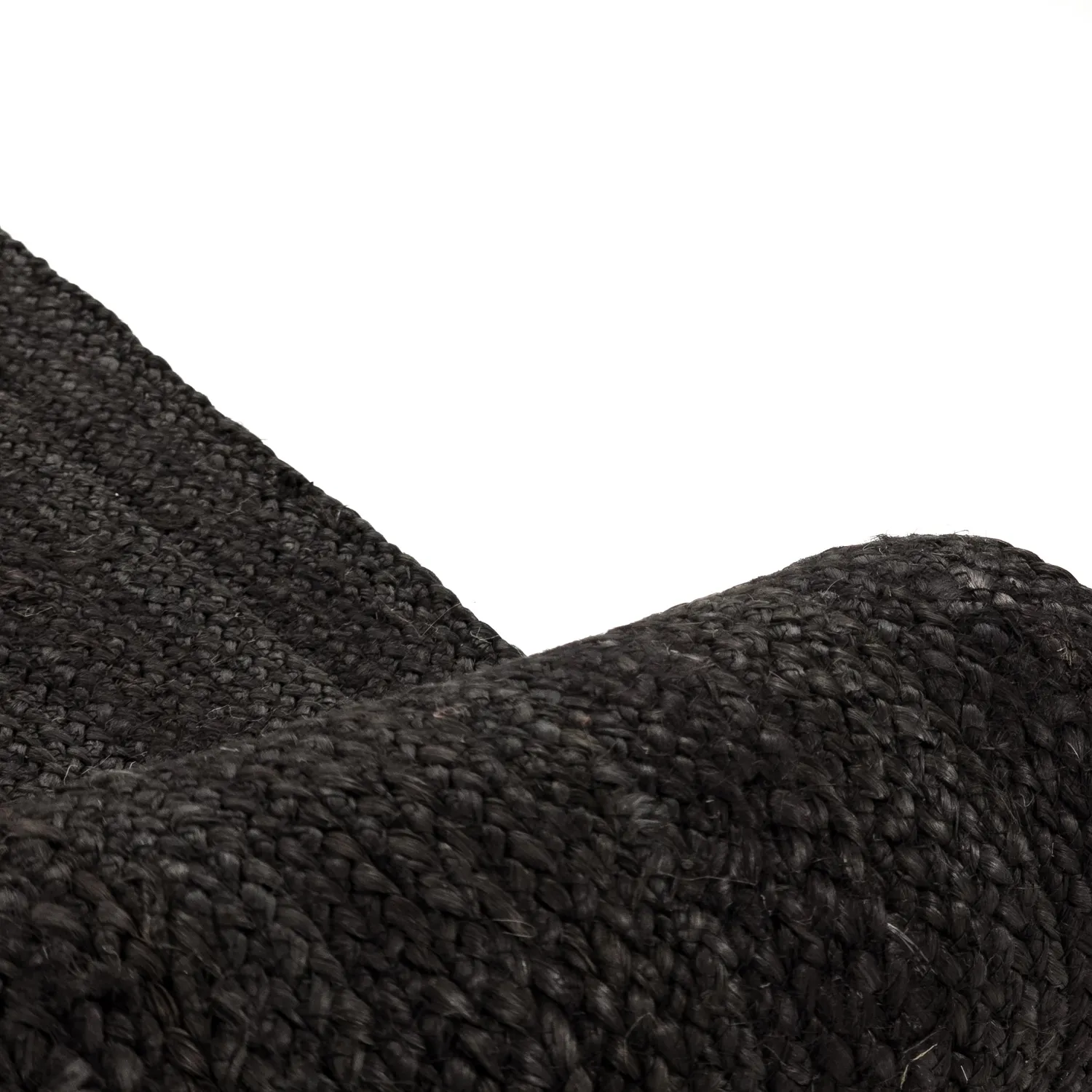 Jute-vloerkleed - Amasia (zwart)