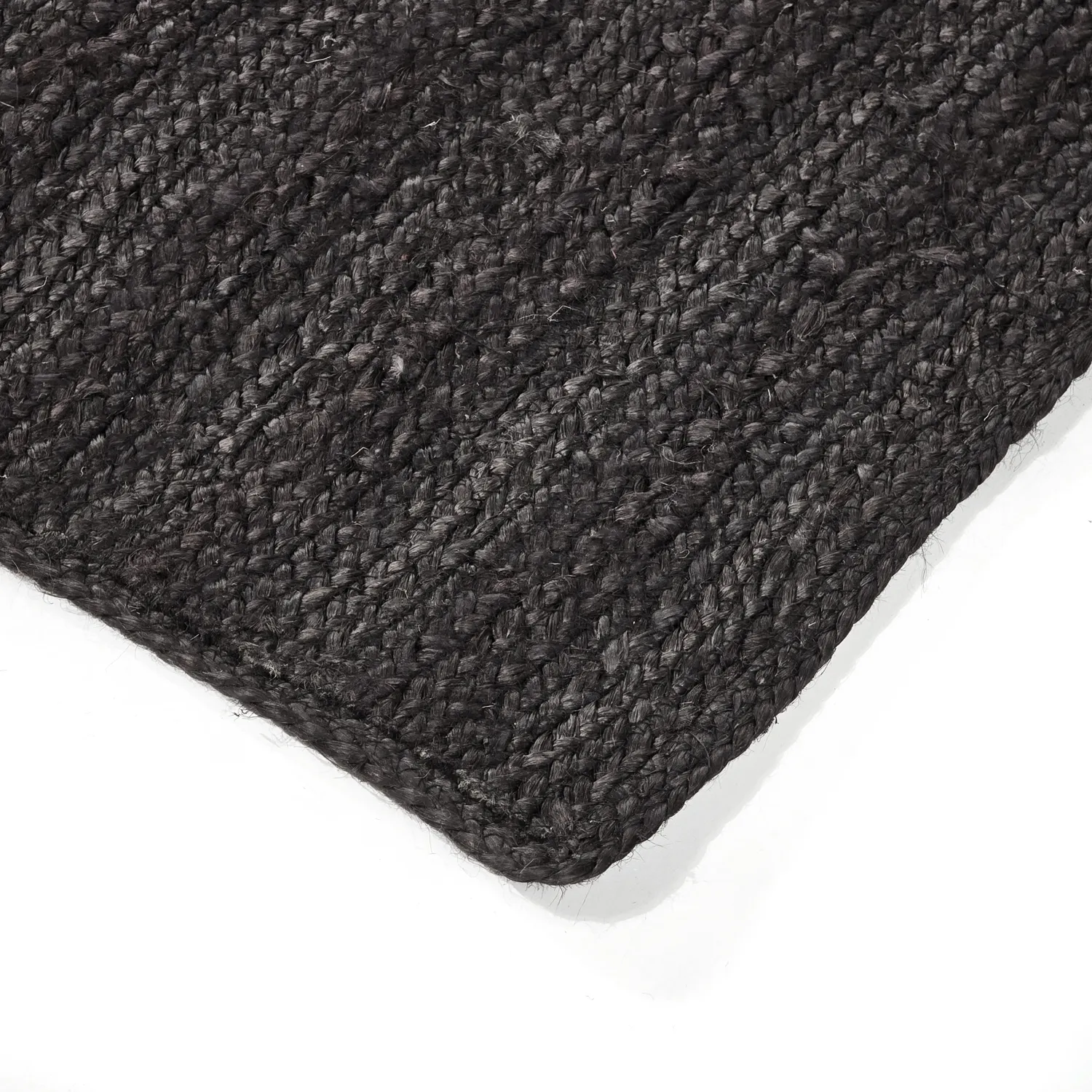 Jute-vloerkleed - Amasia (zwart)