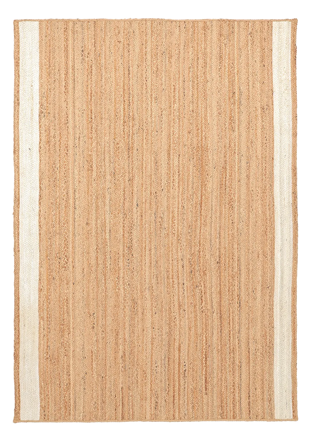 Jute-vloerkleed - Senaki (natuur/wit)