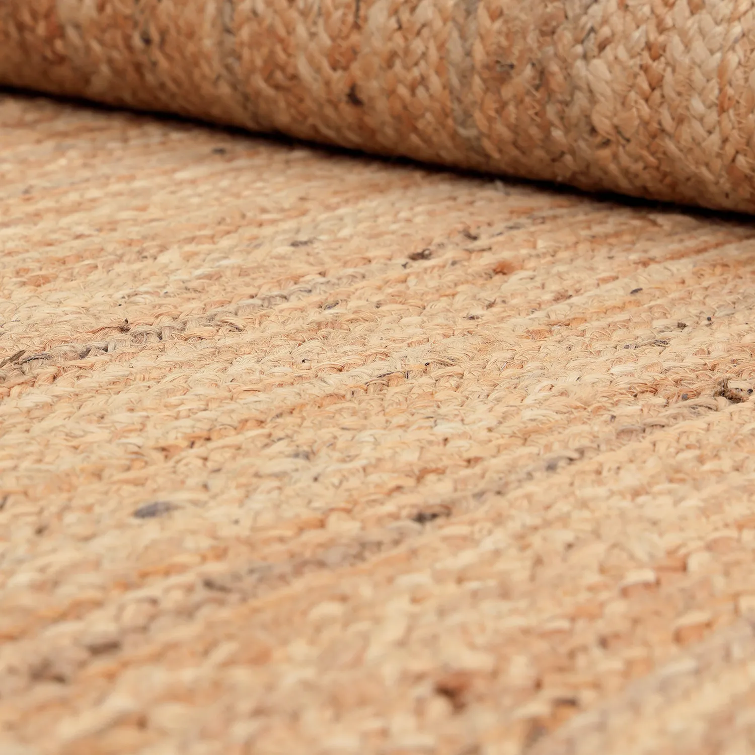 Jute-vloerkleed - Senaki (natuur/wit)