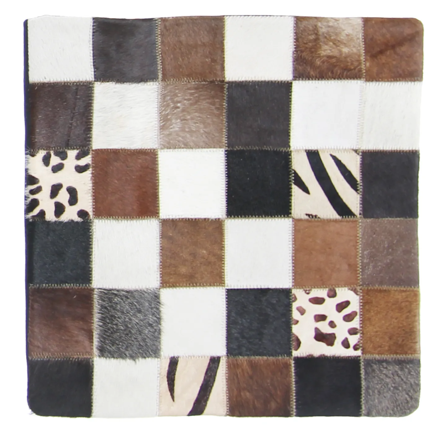 Koeienhuid-kussen (kussensloop) 45 x 45 cm