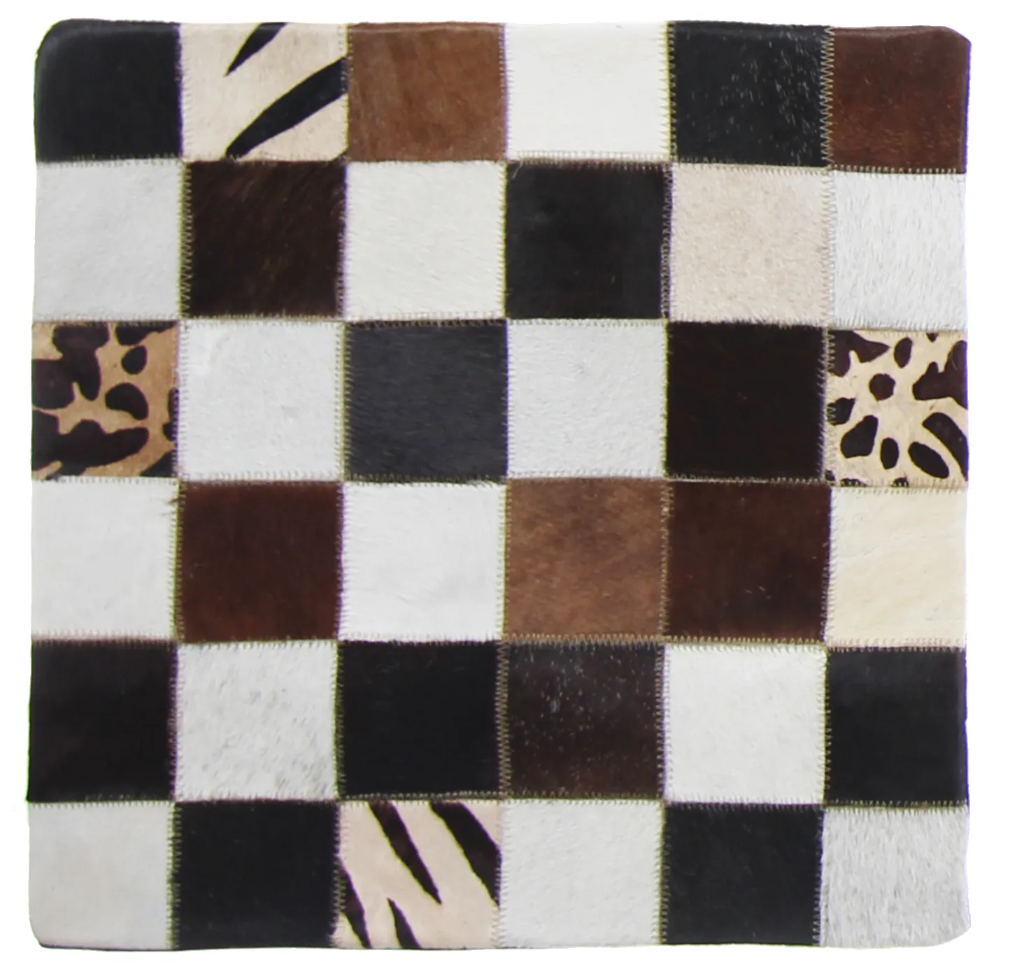 Koeienhuid-kussen (kussensloop) 45 x 45 cm