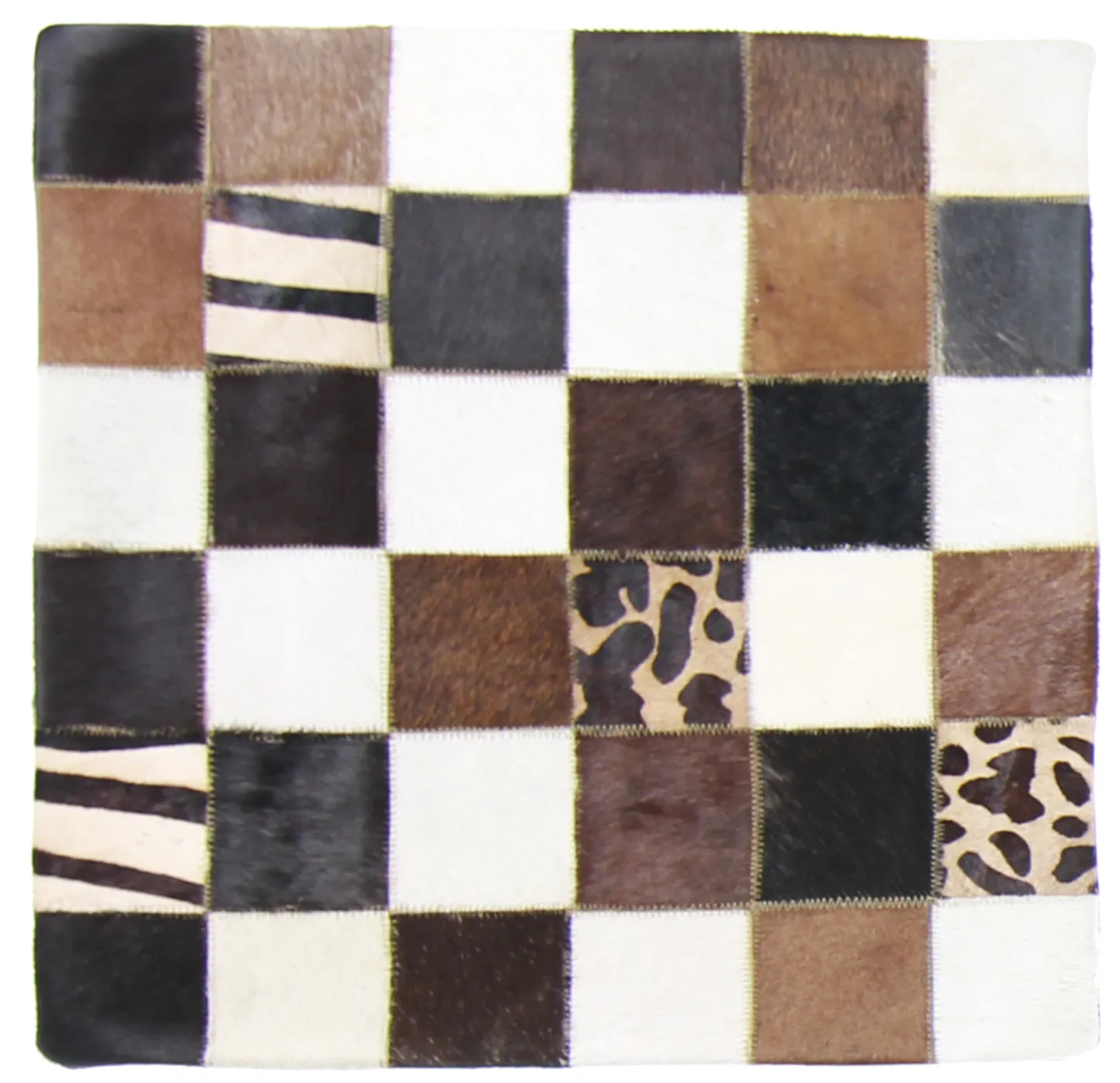 Koeienhuid-kussen (kussensloop) 45 x 45 cm