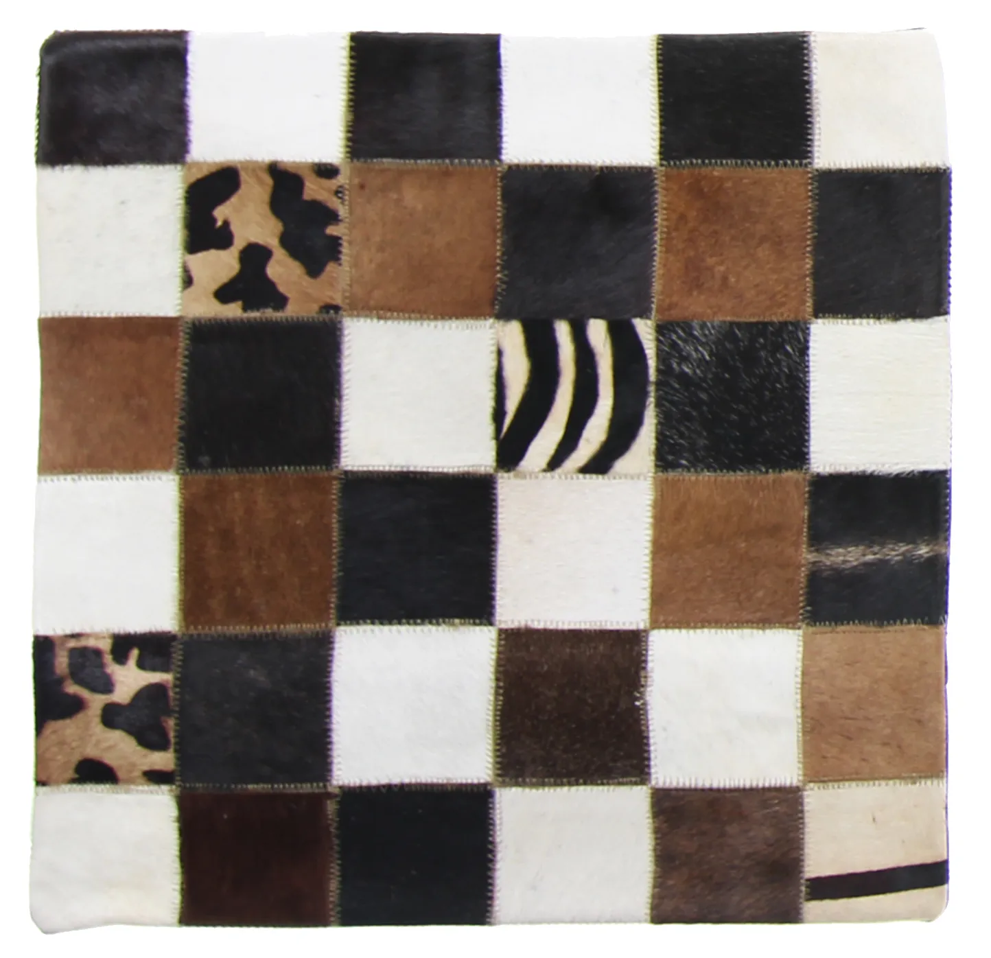 Koeienhuid-kussen (kussensloop) 45 x 45 cm