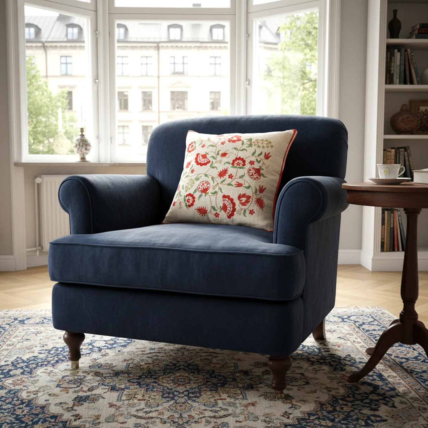 Kussensloop - Kalmar Embroidered Cushion Cover (multi)