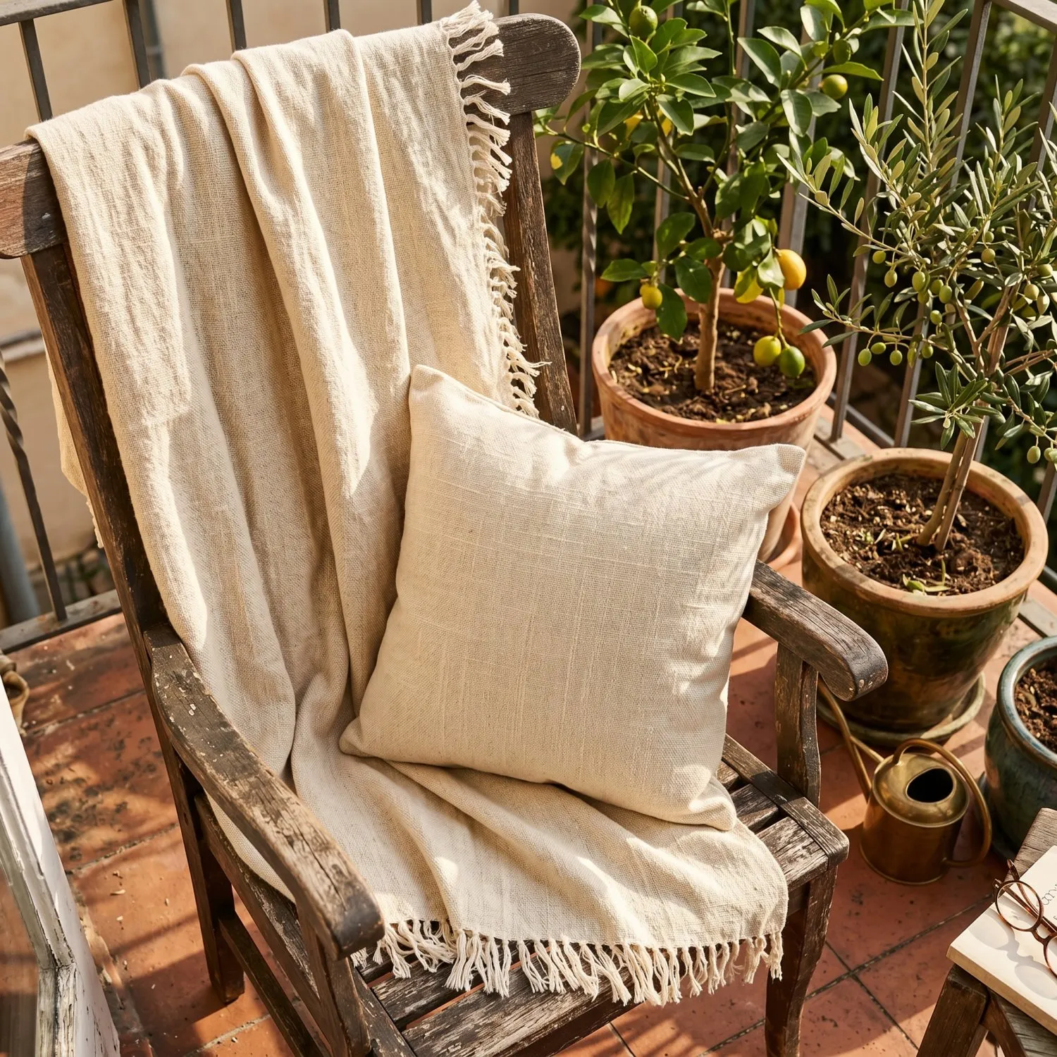 Kussensloop - Veya cotton cushion cover (room)
