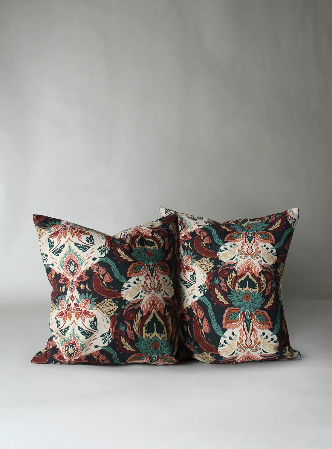 Kussensloop x 2 Paula (blauw/multi)