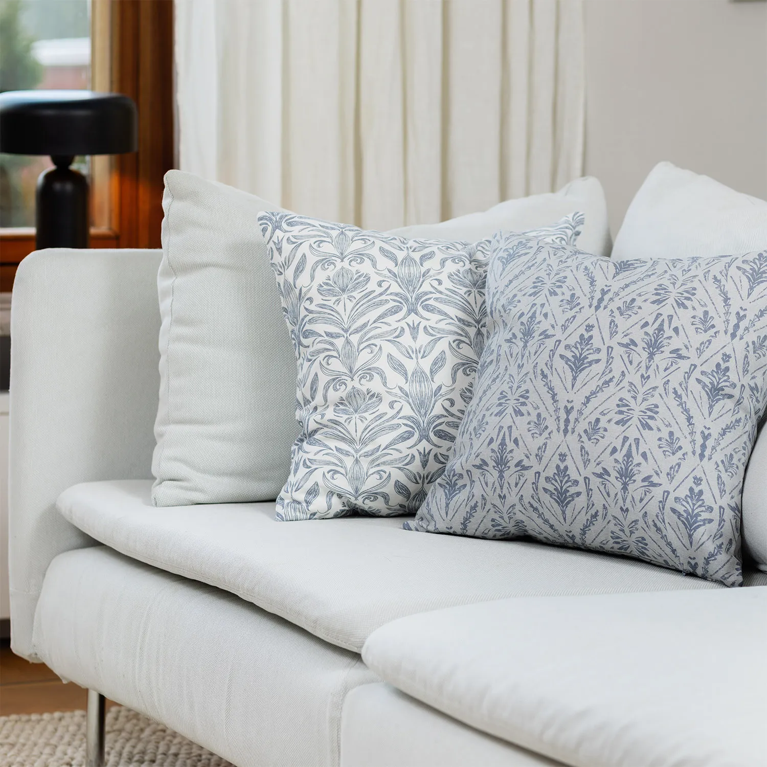 Kussensloop x 2 - Helmi (blauw)