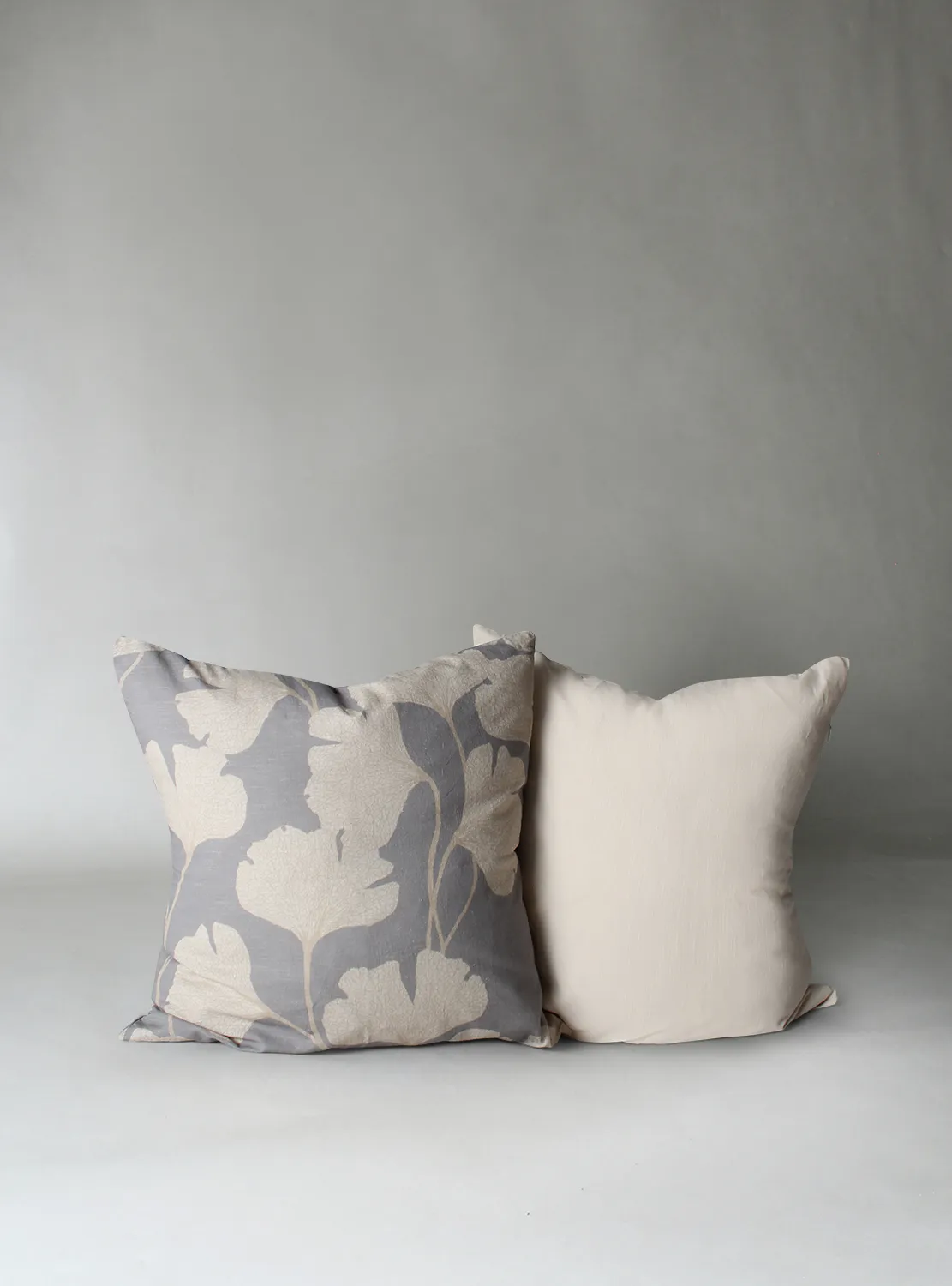 Kussensloop x 2 - Abril (grijs/beige)