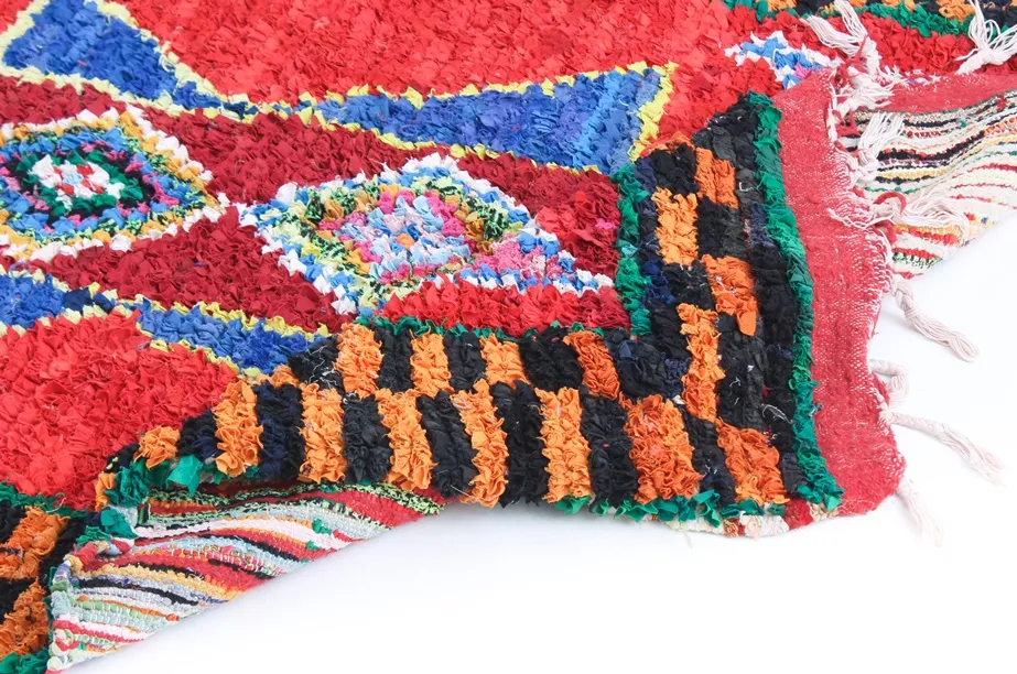 Marokkaanse Berber tapijt Boucherouite 315 x 120 cm