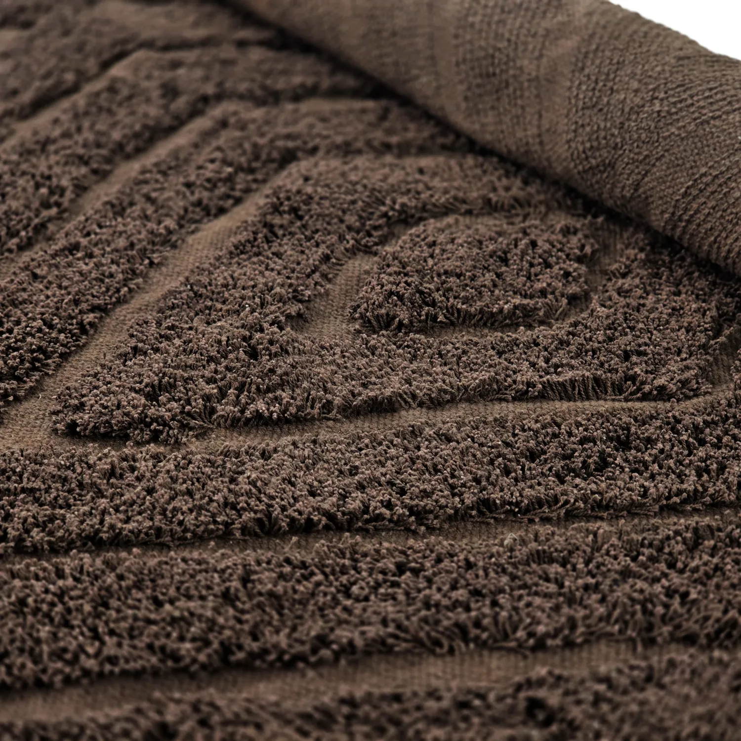 Hoogpolig vloerkleed - Amberley Natural Cotton Shaggy (bruin)