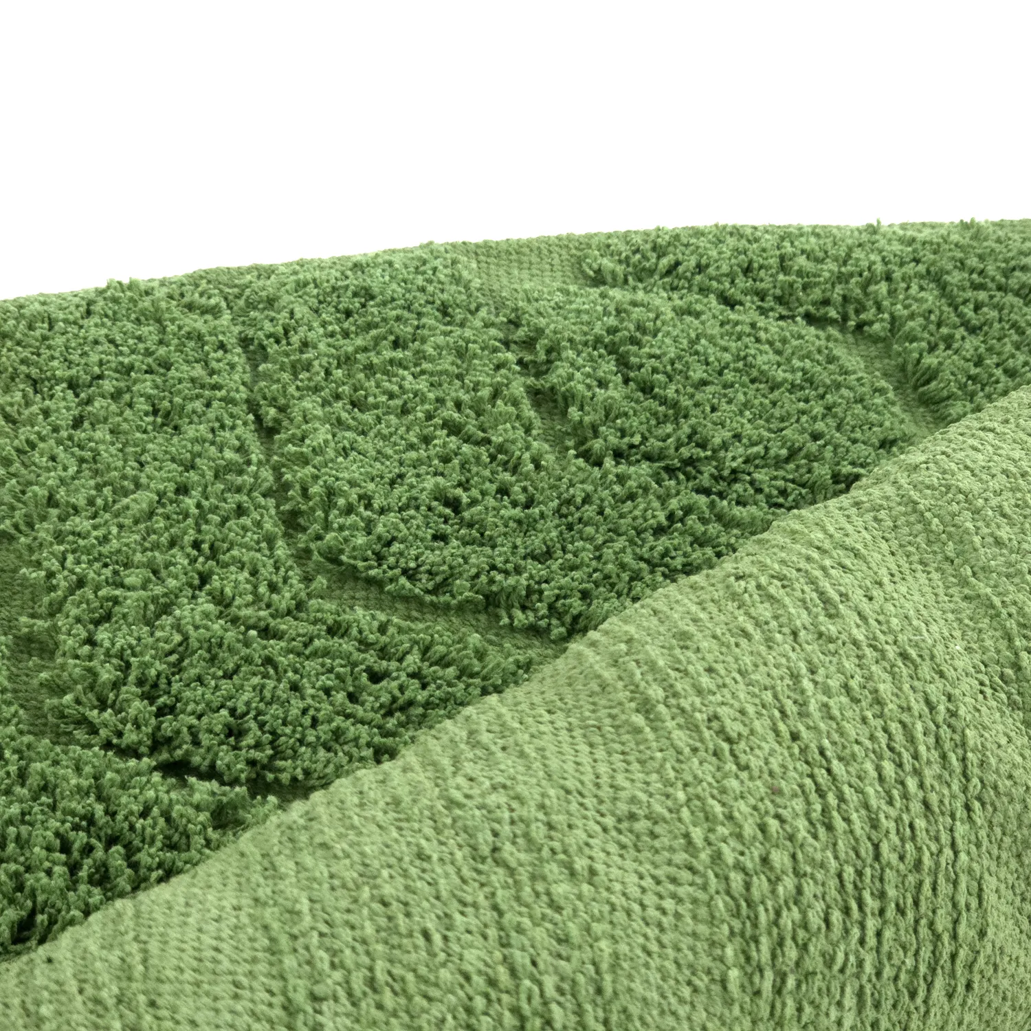 Ronde vloerkleden - Amberley Natural Cotton Shaggy (groente)