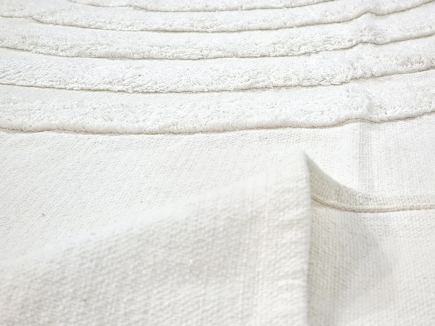 Hoogpolig vloerkleed - Everly Natural Cotton Shaggy (offwhite)
