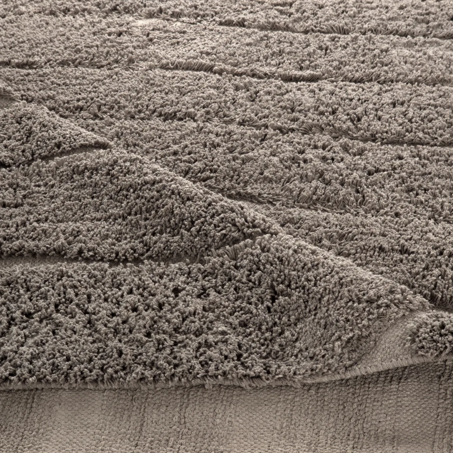 Hoogpolig vloerkleed - Farley Natural Cotton Shaggy (taupe)