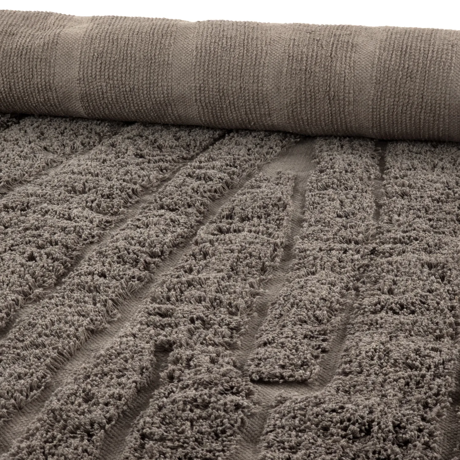 Hoogpolig vloerkleed - Farley Natural Cotton Shaggy (taupe)