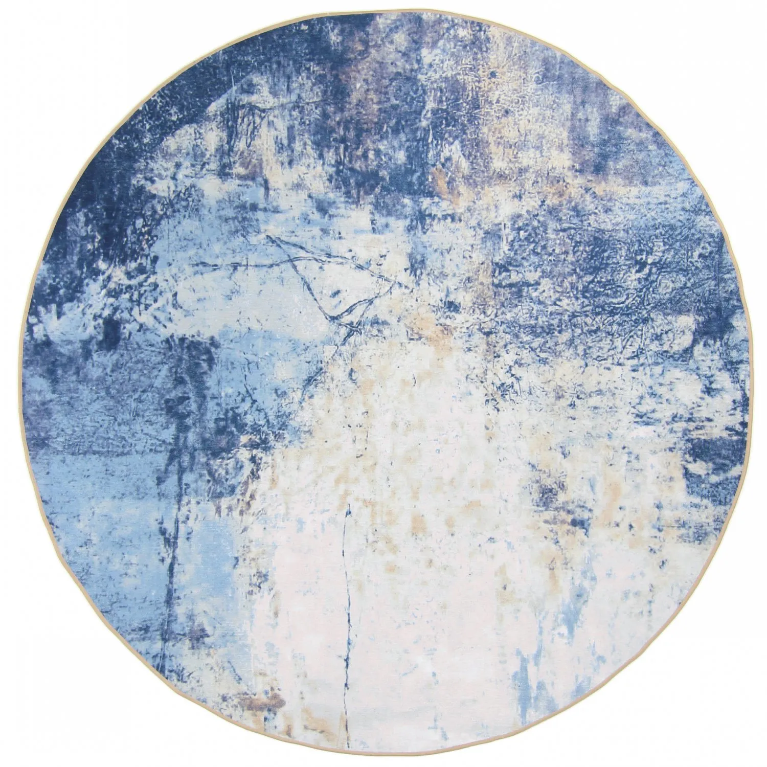 Rond vloerkleed - Melazzo (blauw)