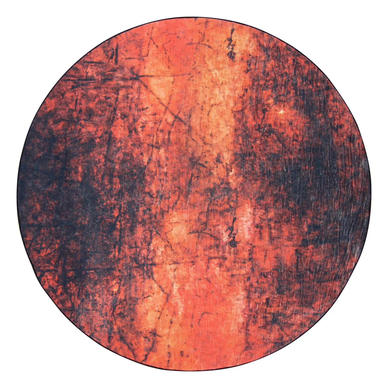 Rond vloerkleed - Wells (oranje)